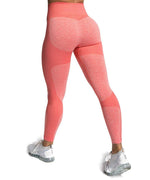 Load image into Gallery viewer, Coral Pink Booty Pop Seamless Leggings