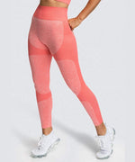 Load image into Gallery viewer, Coral Pink Booty Pop Seamless Leggings