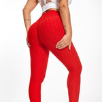 Load image into Gallery viewer, Red Booty Scrunch Leggings
